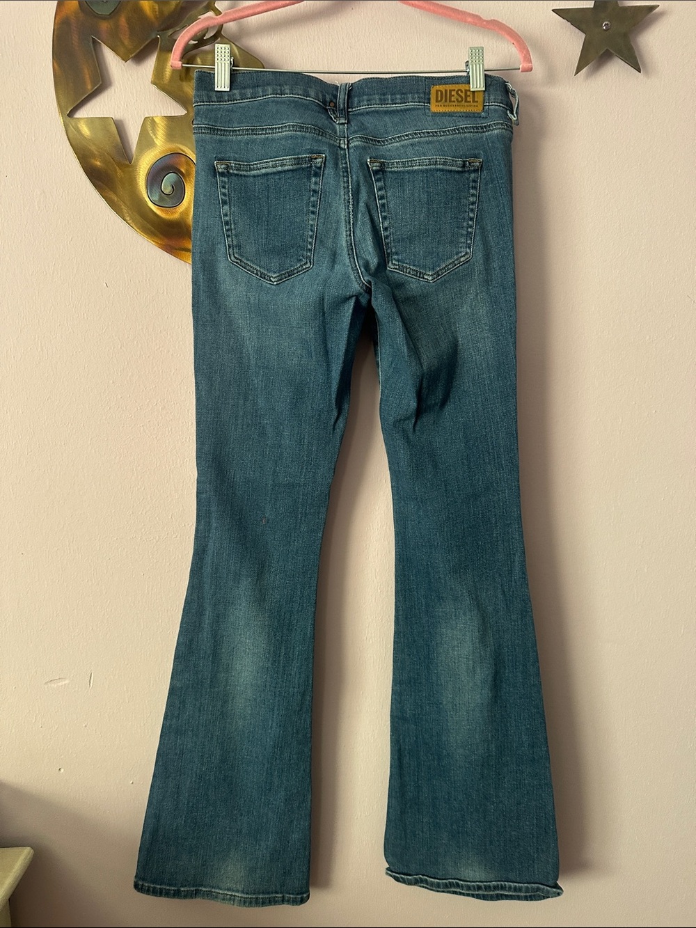 Diesel Medium Blue Denim Jeans with Coin Pocket Logo - Picture 3 of 4